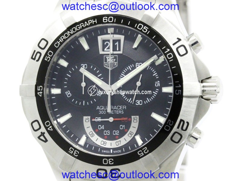 Tag Heuer Aquaracer CAF101A Chronograph Grand Date Stainless Steel Quartz 44mm Mens Watch Tag Heuer
