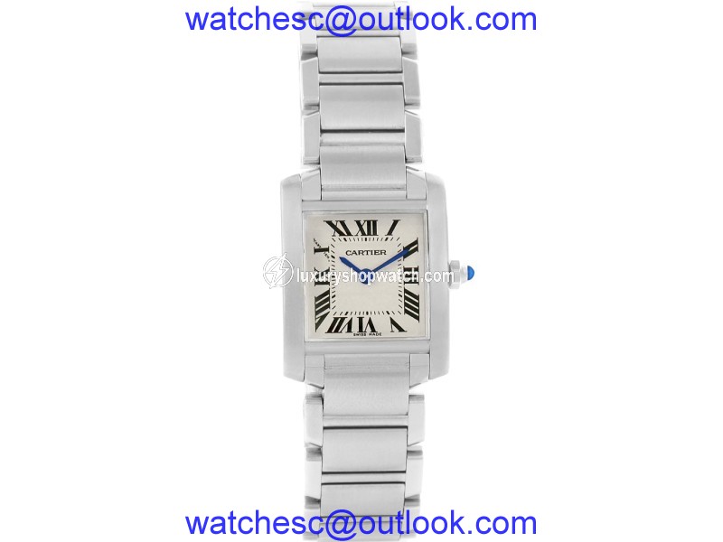 Cartier Tank Francaise W51008Q3 Stainless Steel Quartz 20mm Womens Watch Cartier