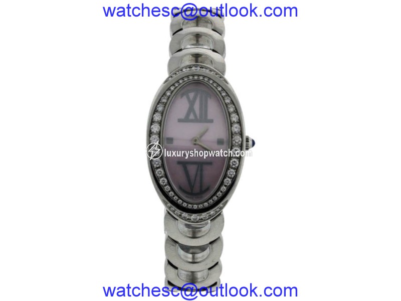 Corum Ovale 137.410.47 Stainless Steel Mother of Pearl and Diamonds Womens Watch Corum