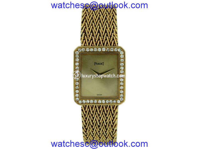 Piaget Protocol 18K Yellow Gold with Diamond Bezel Ultra Thin Watch Piaget