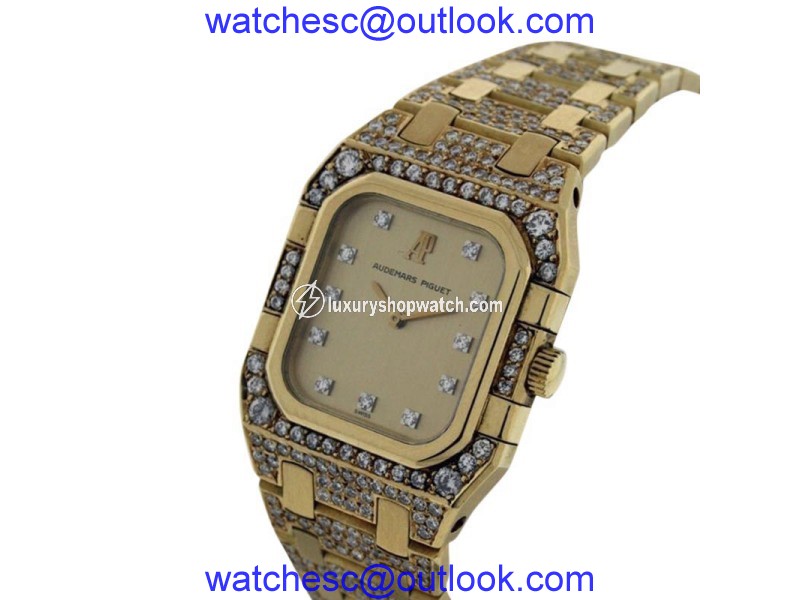 Audemars Piguet Classique 18K Yellow Gold & Diamond Womens Watch Audemars Piguet
