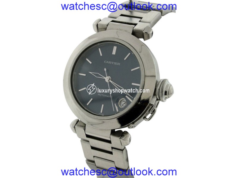 Cartier Pasha C Blue Dial Stainless Steel Automatic with Date 35mm Unisex Watch Cartier
