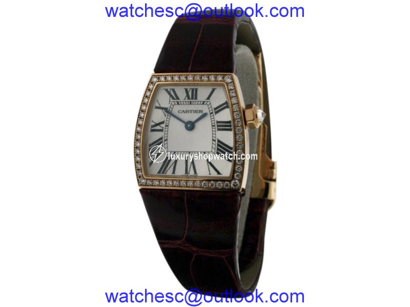 Cartier La Dona 18K Rose Gold & Diamond Womens Watch Cartier