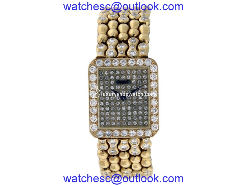 Piaget Protocol 18K Yellow Gold & Diamond 20mm x 23mm Watch Piaget