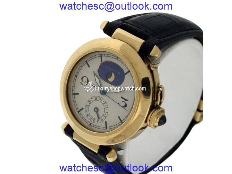 Cartier Pasha 18K Yellow Gold & Leather 38mm Watch Cartier