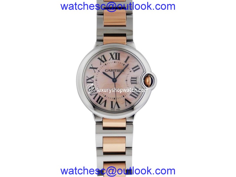 Cartier Ballon Bleu Automatic Stainless Steel & Rose Gold W6920033 Watch Cartier