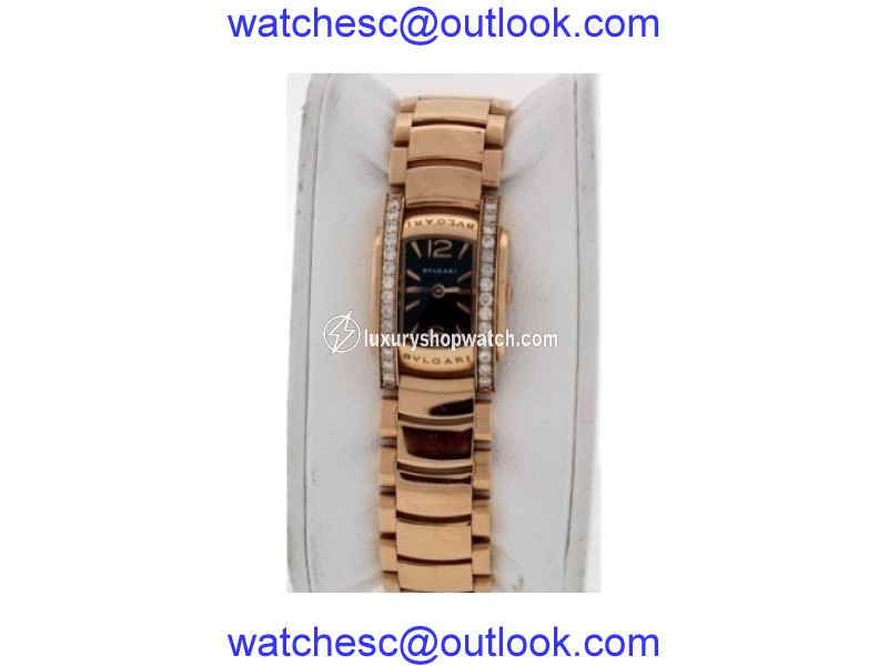 Bulgari Assioma D 18K Rose Gold Diamond Ladies Watch Bulgari