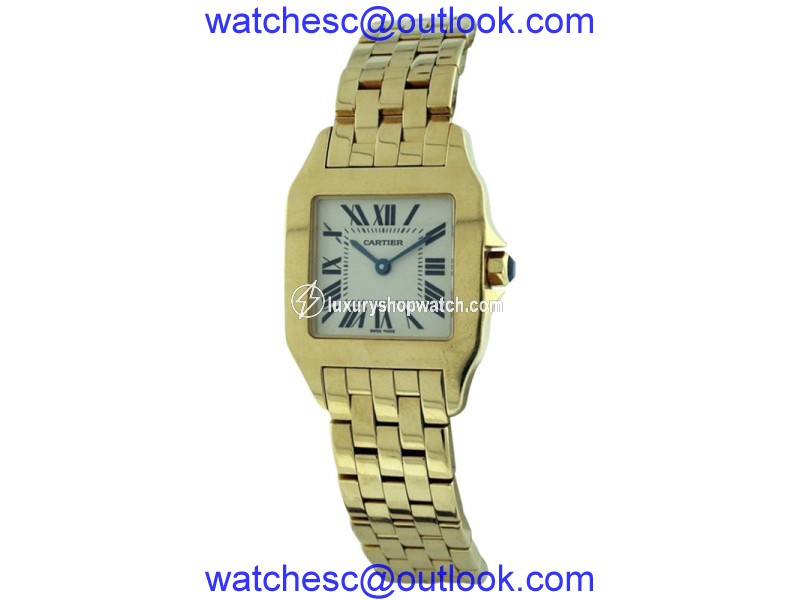 Cartier Santos Demoiselle 18K Yellow Gold 26mm Womens Watch Cartier