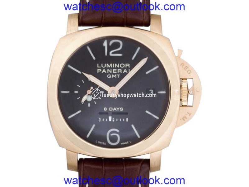 Panerai Luminor PAM00289 18K Rose Gold / Leather 44mm Mens Watch Panerai
