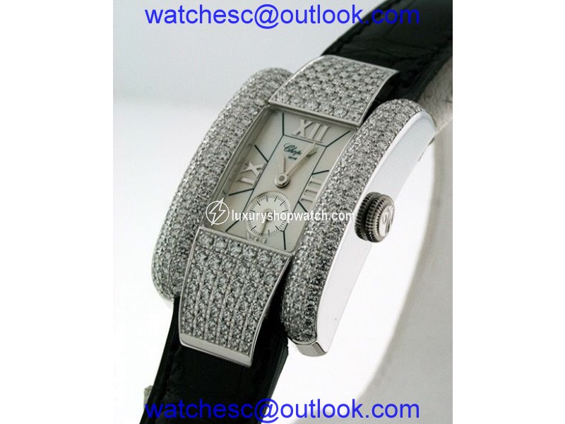 Chopard La Strada 18K White Gold Womens Watch Chopard