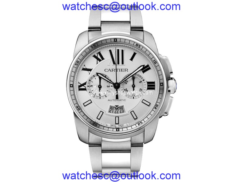 Cartier Calibre de Cartier Chronograph W7100045 Steel Watch Cartier