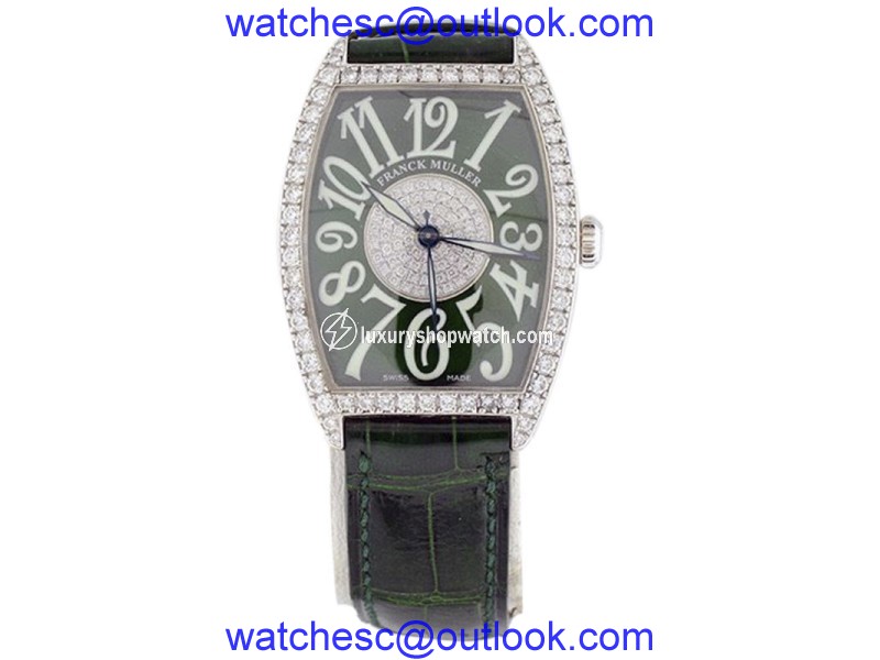 Franck Muller 2852 SC DP CD Casablanca Diamond 18K White Gold 31mm x 43mm Womens Watch Franck Muller