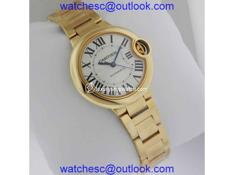 Cartier Ballon Bleu 33mm wgbb0005 18K Yellow Gold Watch Cartier