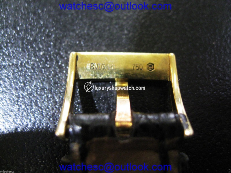 Bulgari 18K Yellow Gold BB 30 GL 30mm Ladies Quartz Watch Bulgari