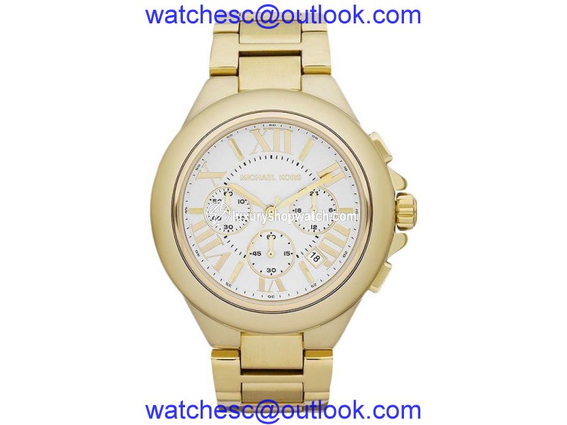 Michael Kors MK5635 Camille Gold-tone White Dial Chronograph Women's Watch Michael Kors