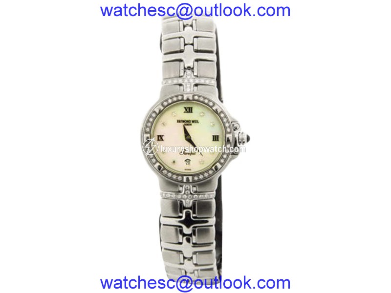 Raymond Weil 9995 Parsifal Stainless Steel Diamond and Mother Of Pearl 30mm Watch Raymond Weil