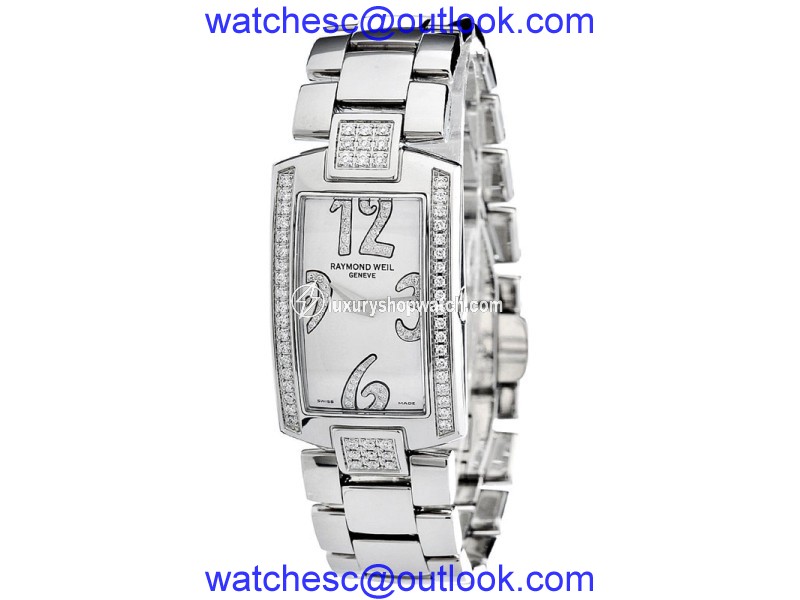 Raymond Weil 1800-ST2-05383 Stainless Steel Mother of Pearl and Diamond Quartz 25mm Watch Raymond Weil