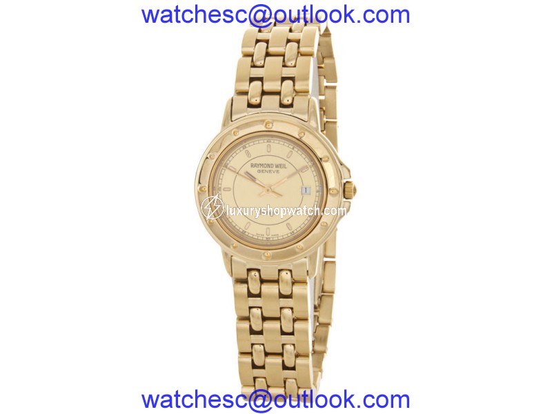 Raymond Weil 5360G-CH Geneve Gold Stainless Steel Bracelet Watch Raymond Weil