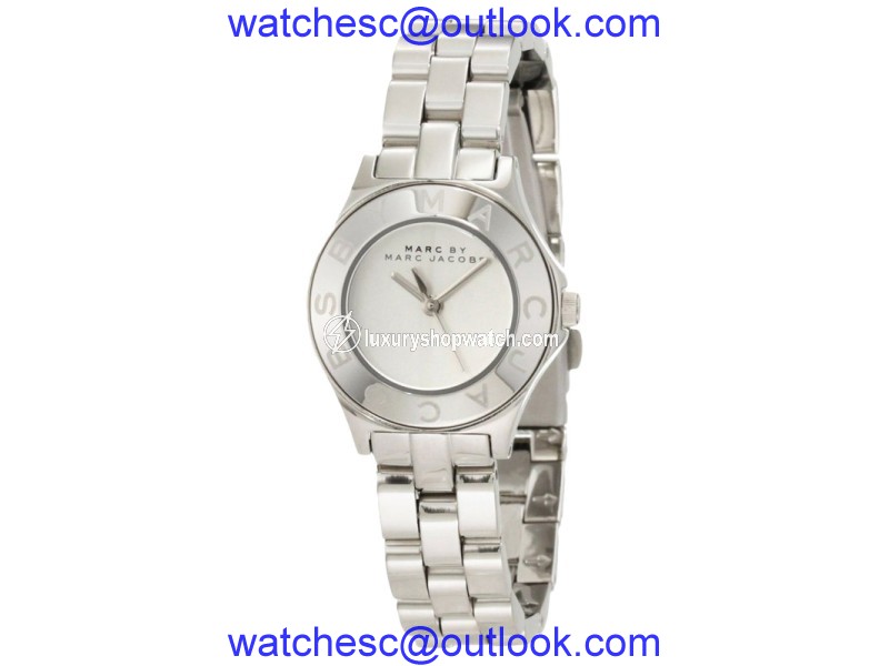 Marc By Marc Jacobs MBM3130 Blade Mini Silver Tone Stainless Steel Watch Marc By Marc Jacobs