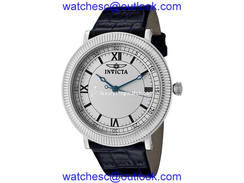 Invicta Slim Swiss Blue Leather Reserve Collection Watch Invicta