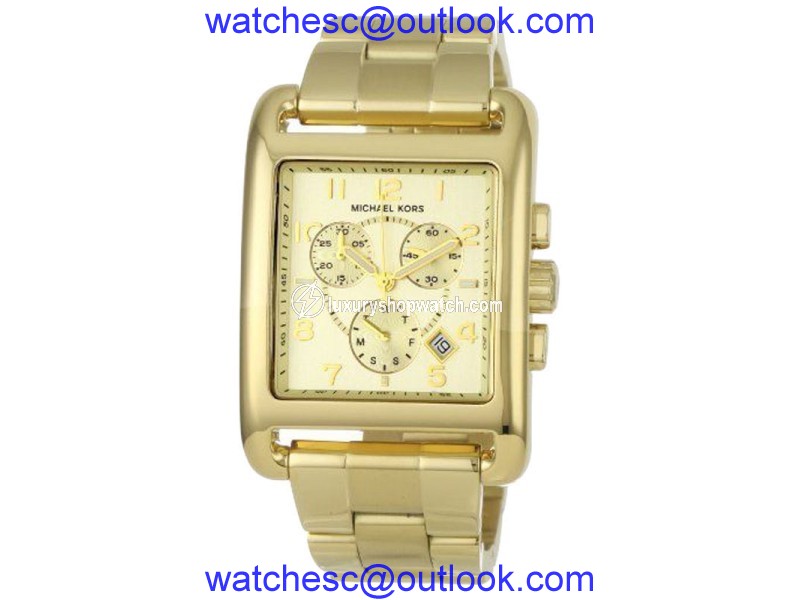 Michael Kors MK5436 Chronograph Gold-Tone Stainless Steel Bracelet Women's Watch Michael Kors