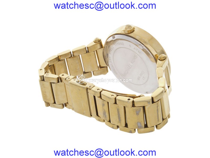 Michael Kors MK5071 Gold Round 3 Hand Date Women's Watch Michael Kors