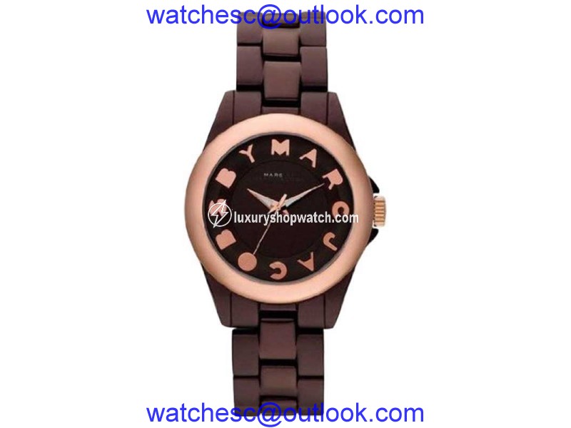 Marc by Marc Jacobs MBM3527 Bubble Rose Gold Tone Bezel Quartz Womens Watch Marc By Marc Jacobs