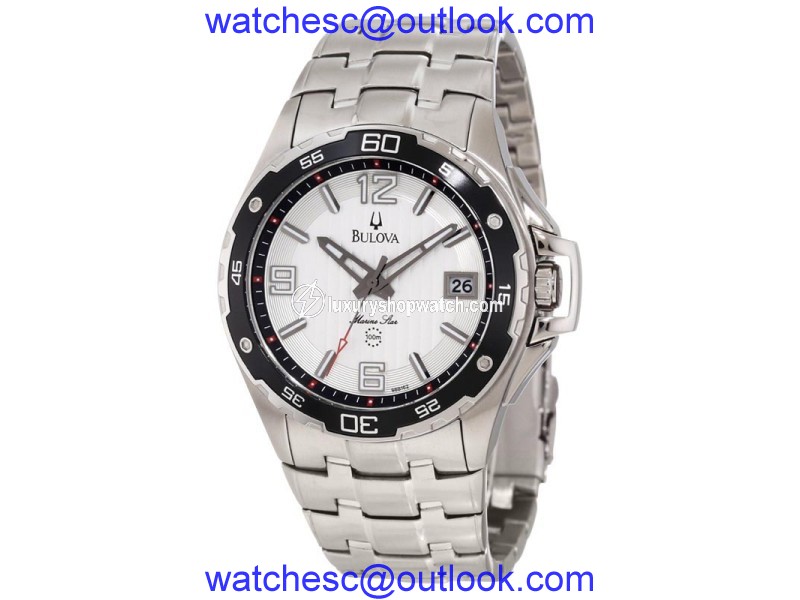 Bulova Marine Star 98B162 Stainless Steel Mens Watch Bulova