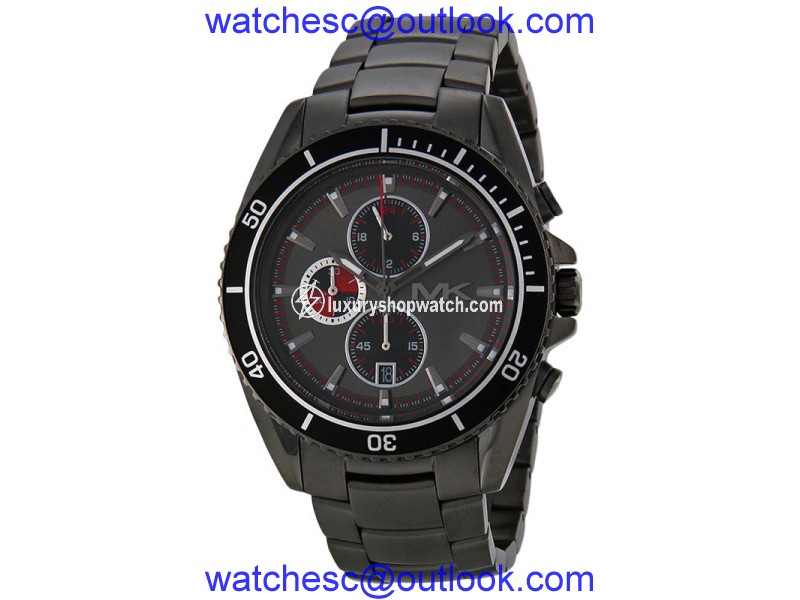 Michael Kors MK8340 Lansing Grey Dial Ion Plated Chronograph Men's Watch Michael Kors
