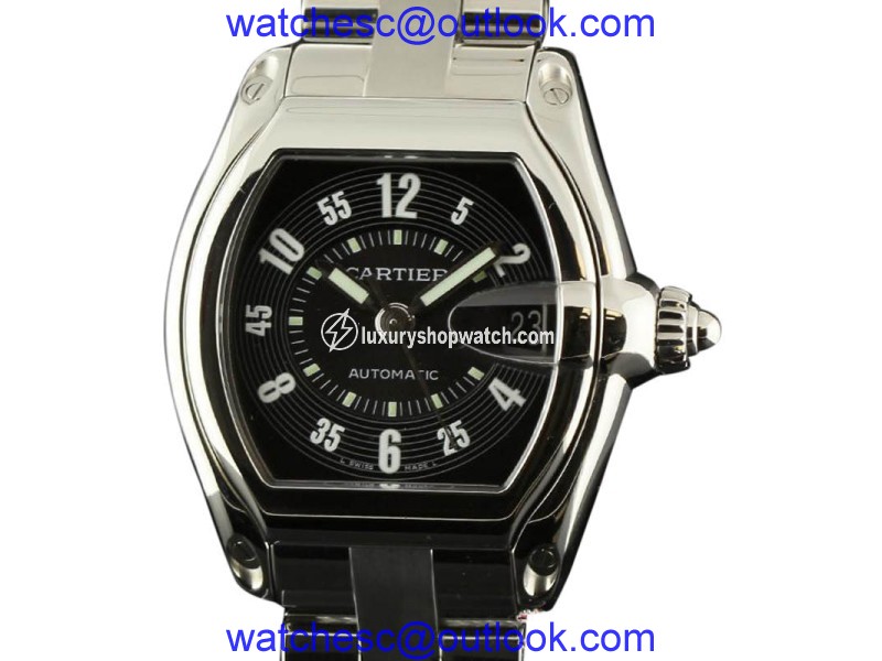 Cartier Roadster W62004V3 Large Automatic Steel Black & White Watch Cartier