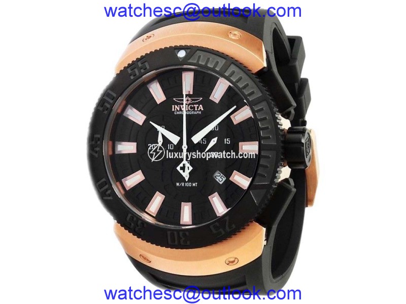 Invicta 0661 Mens Sea Scavenger Chrono Black Dial Watch Invicta