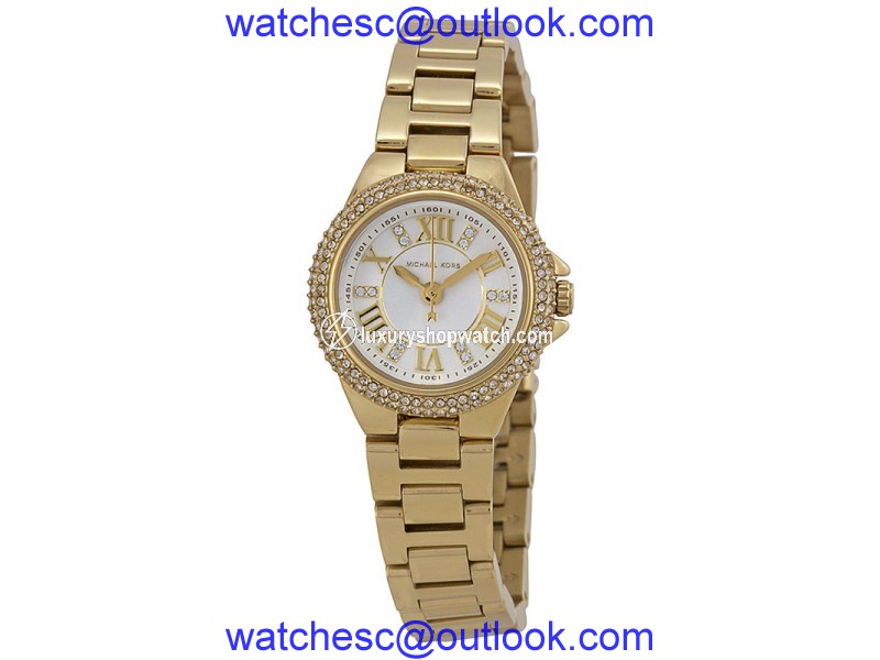 Michael Kors MK3252 Camille White Dial Gold Tone Stainless Women's Watch Michael Kors