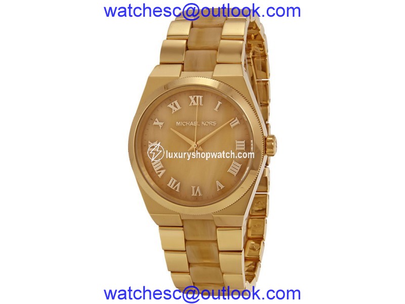 Michael Kors Channing MK6152 Gold Dial Gold Tone Stainless Women's Watch Michael Kors