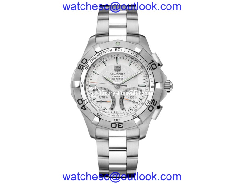 Tag Heuer 300M Aquaracer CAF7011.BA0815 Calibre S Silver Dial Men's Watch Tag Heuer