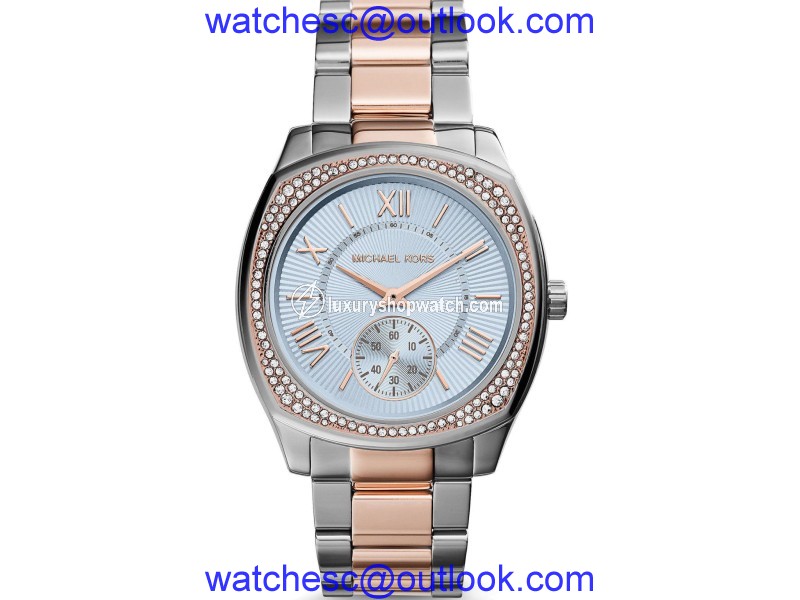 Michael Kors MK6136 Bryn Blue Dial Two Tone Stainless Steel Womens Watch Michael Kors But at TrueFacet