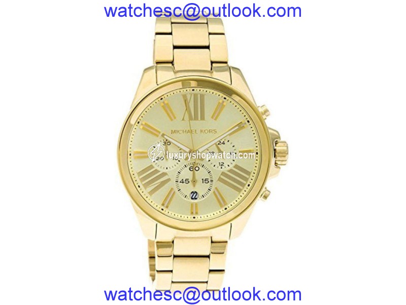 Michael Kors MK5711 Chronograph Gold-Tone Stainless Steel Bracelet Womens Watch Michael Kors