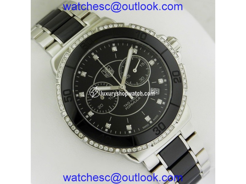 Tag Heuer Formula One CAH1212.BA0862 Stainless Steel & Ceramic Quartz Diamond 41mm Unisex Watch Tag Heuer