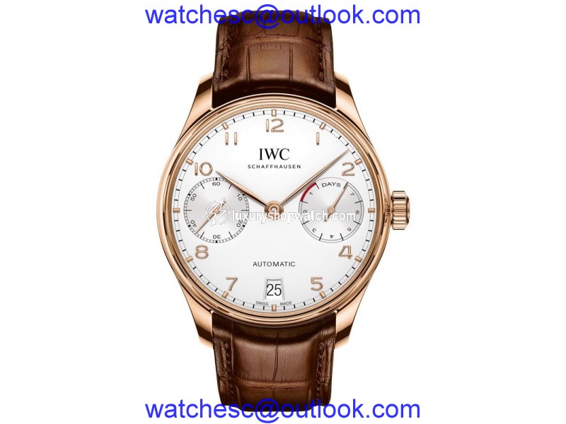 IWC Portugieser iw500701 18K Rose Gold Automatic 42.3mm Mens Watch IWC