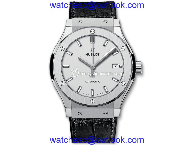 Hublot Classic Fusion 542.nx.2611.lr Titanium & Silver Dial Automatic 42mm Mens Watch Hublot