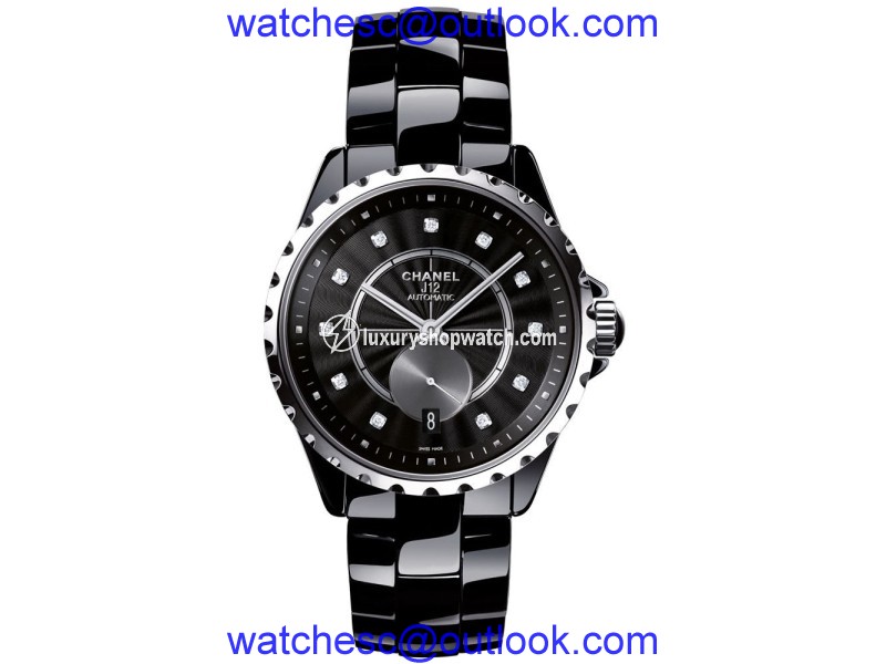 Chanel J12 h4344 Black Ceramic Automatic 36.5mm Womens Watch Chanel