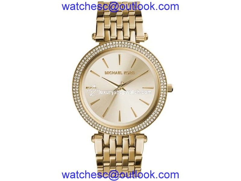 Michael Kors MK3191 Gold Tone Stainless Steel Bracelet 39mm Womens Watch Michael Kors