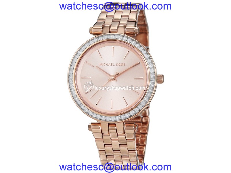 Michael Kors MK3366 Rose Gold Tone Stainless Steel 32mm Womens Watch Michael Kors