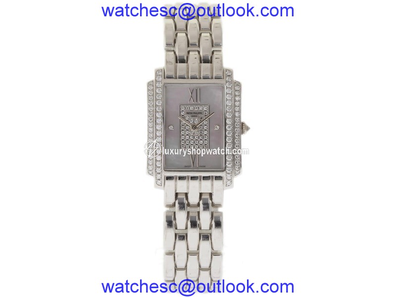 Patek Philippe Gondolo 4825/101G White Gold MOP Diamonds White Gold 28mm Womens Watch Patek Philippe