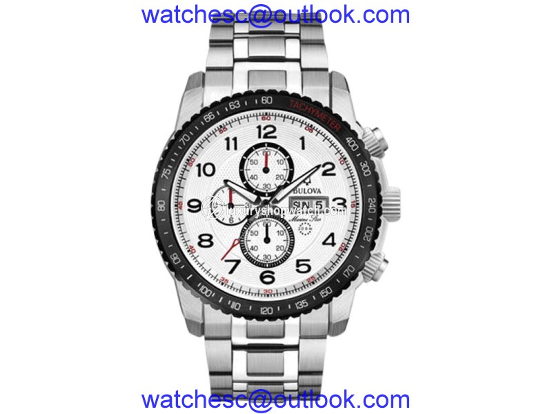 Bulova Marine Star 98C114 Stainless Steel 46mm Mens Watch Bulova