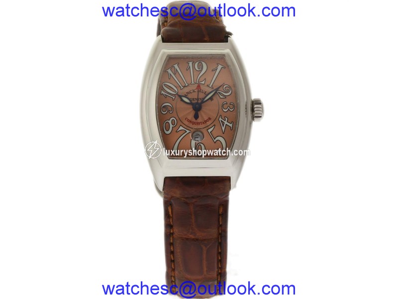 Franck Muller Conquistador 8005LSC Stainess Steel / Leather 27mm Womens Watch Franck Muller