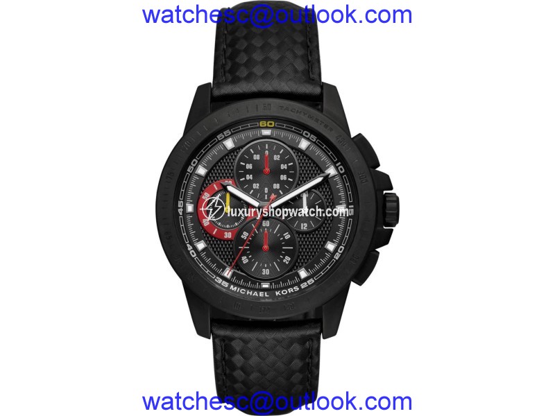 Michael Kors MK8521 Black Ion Plated Stainless Steel 43mm Mens Watch Michael Kors