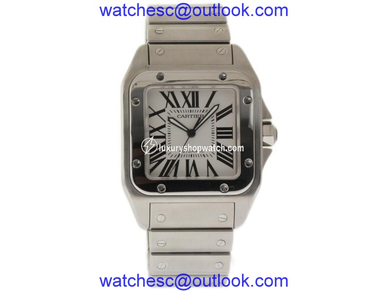 Cartier Santos 100 W200737G Stainless Steel 38mm Mens Watch Cartier