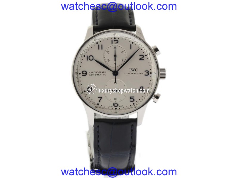 IWC Portuguese IW371446 Stainless Steel Silver Dial Automatic 41mm Mens Watch IWC