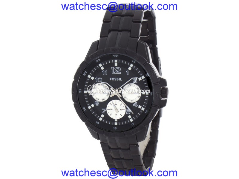 Fossil BQ9425 Black Tone Stainless Steel Mens 42mm Quartz Watch Fossil