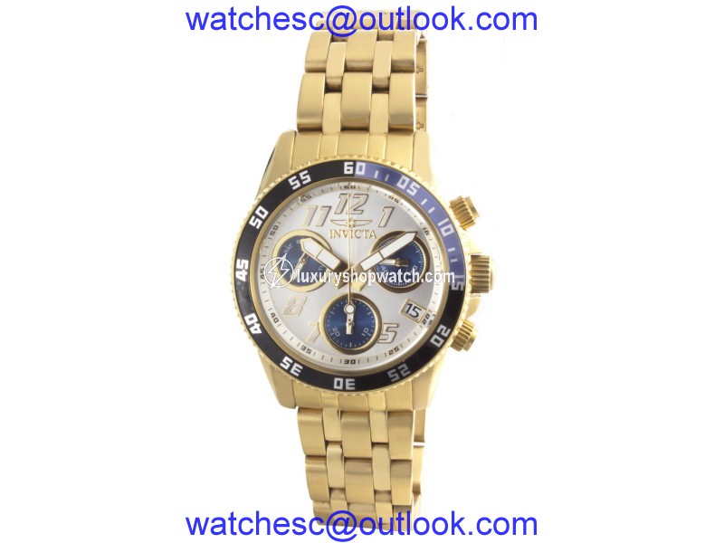 Invicta 19195 Gold Tone Stainless Steel 40mm Mens Watch Invicta